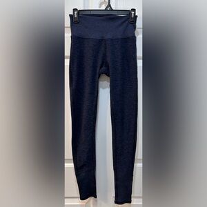 Alo Yoga Alosoft Lounge Leggings Sz S Navy Blue High Waist Stretch Workout Comfy